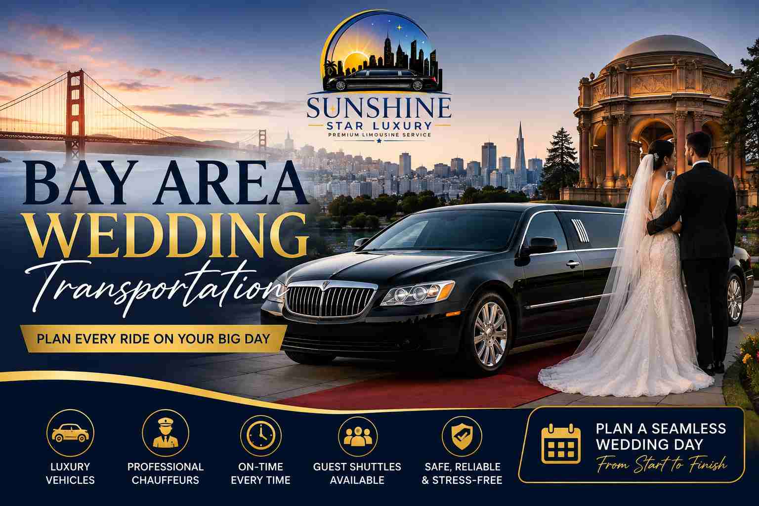 Bay Area wedding transportation